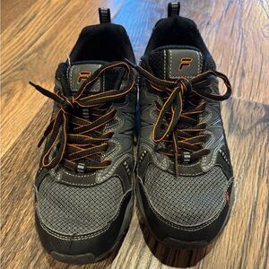 Fila Black and Orange boy 's Shoes